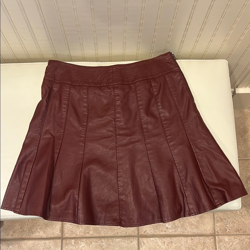 HD in Paris Red Pleated Skater Mini Skirt